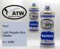 Preview: Ford, Light Regatta Blue Metallic, 3J / 6086: 400ml Sprühdose + 400ml Klarlack - Set, von ATW Autoteile West.